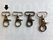Tasmusketon/ Taskarabijnhaak: Tasmusketonhaak luxe (schaar) zilver voor riem breedte 20 mm, lengte 47 mm  - afb. 2