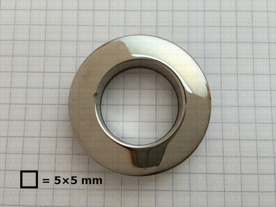 Tasring luxe zilver gat Ø 23,5 mm, schroef  - afb. 2