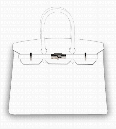 Tasslot (lijkt op Hermes) zilver draaislot (incl. 2 haakjes) totaal 6 onderdelen  - afb. 2
