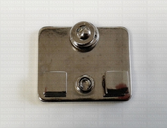 Tassloten OP=OP 4,8 x 4,0 cm per stuk kleur: nikkel - afb. 2