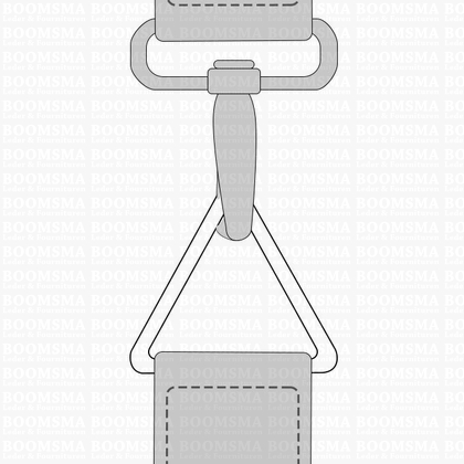 Triangel tasring donkerbrons 25 × 27 × 27 mm, Ø 4 mm (per 10 st.) - afb. 3