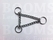 Triangelketting zilver draaddikte ketting Ø 2,0 mm, lengte ketting 20 cm (binnenkant ring Ø 19 mm)  - afb. 1