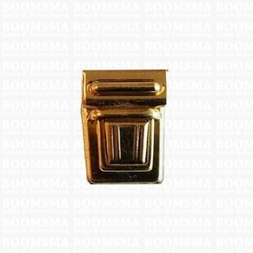 Tic tuc sloten goud middel (l: 35 × b: 26 mm), vierkant  - afb. 1
