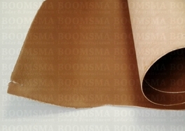 Splitcroupon Mon. bruin cognac dikte ± 2,5 a 3 mm, lengte ± 130 cm, vel ± 2 m²  (prijs per m²)