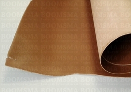 Splitcroupon Mon. bruin cognac dikte ± 2,5 a 3 mm, lengte ± 130 cm, vel ± 2 m²  (prijs per m²)