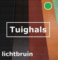 Tuighals gekleurd dun bruin lichtbruin/cognac dikte 2,3 mm, vel ± 1,3 m² (per m²)