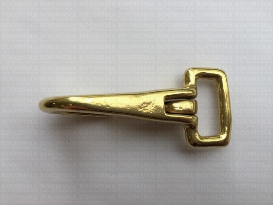 Veermusketon zwaar messing goud recht oog 19 mm (65 mm totale lengte)  - afb. 3