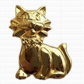 Versiering dieren goud poes groot - afb. 1