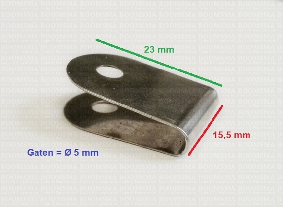 Verstevigingsplaatje voor handvat (per 10) kleur: zilver  - afb. 3