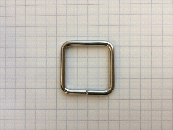 Vierkante ring ongelast zilver 20 × 20 mm, draaddikte Ø 3 mm (per 10 st.) - afb. 2