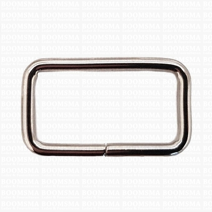 Vierkante ring ongelast zilver 40 × 20 mm, draaddikte Ø 4 mm (per st.) - afb. 1