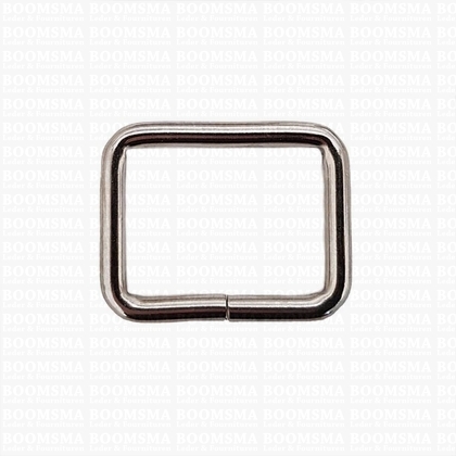 Vierkante ring ongelast zilver 30 × 22 mm, draaddikte Ø 4 mm (per 10 st.) - afb. 1