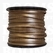 Vlechtband kalfsleder metallic lichtbrons bronze 3,5 mm, 25 meter (per rol) brons - afb. 1