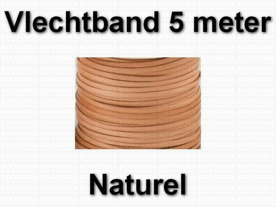 Vlechtband 5 meter  naturel - afb. 2