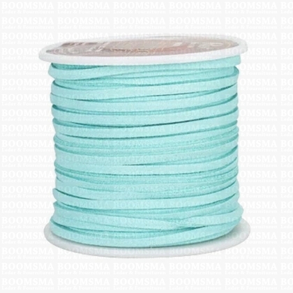 Vlechtband Suedine turquoise breedte 3 mm, 22.8 meter - afb. 1