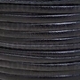 Vlechtband 5 meter  zwart breedte 3 mm (kalfsleder superiour lace), 5 meter 