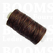Waxgaren kleine klos bruin donkerbruin dikte 1 mm × 25 yard (22,8 meter)  - afb. 1