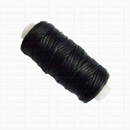 Waxgaren kleine klos zwart dikte 1 mm × 25 yard (22,8 meter)  - afb. 1