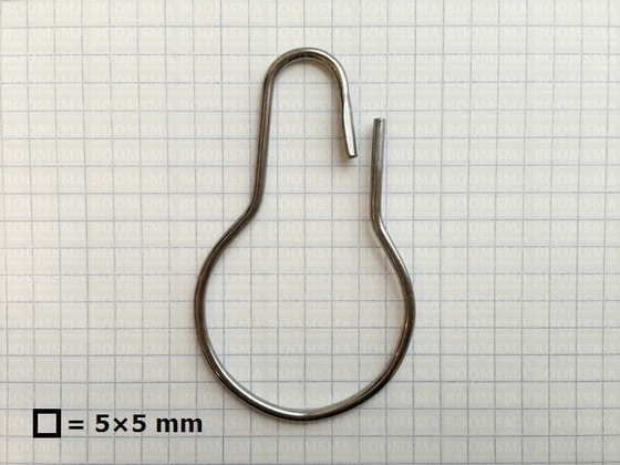 Winkelring rond of peervormig zilver Peertje (6,5 × 3,9 cm) zak a 10 stuks - afb. 2