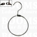 Winkelring rond of peervormig zilver Ø 12 cm, met haak  - afb. 1