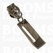Schuivers voor nylon spiraalrits luxe (tandjes 6 mm) zilver Luxe schuiver asymmetrisch, past op 6 mm ykk nylon rits  - afb. 1