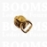 Schuivers voor nylon spiraalrits luxe (tandjes 6 mm) goud schuiver met D-ring 10 mm, past op 6 mm ykk nylon rits  - afb. 1