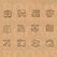 Zodiac stempelset assorti mini set 12,5 mm (per set) - afb. 1