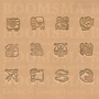 Zodiac stempelset assorti mini set 12,5 mm (per set)